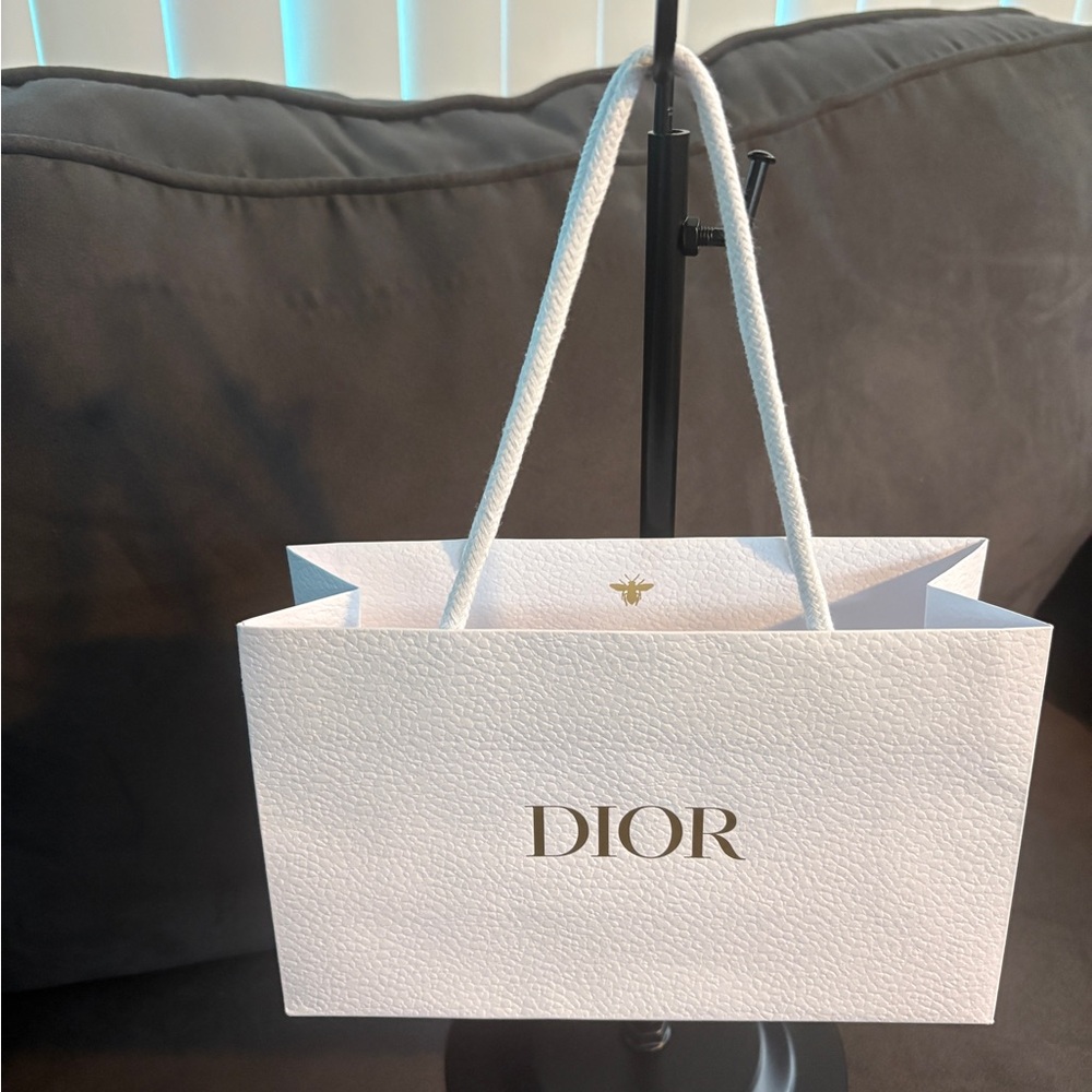 Dior White Mini Shopping Bag